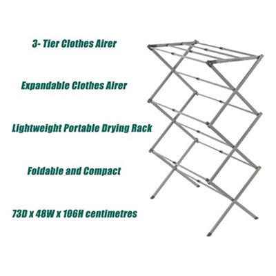 3-Tier Expandable Clothes Dryer, DRYING