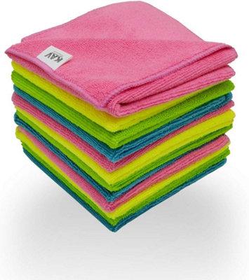 KAV 40x40cm Microfibre Towel for Cleaning - Reusable Ultra Absorbent ...