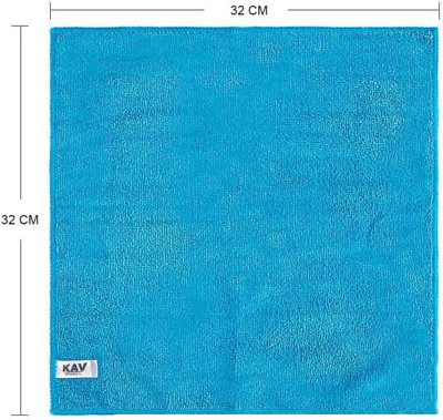 KAV 40x40cm Microfibre Towel for Cleaning - Reusable Ultra Absorbent ...