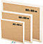 KAV 600MMx400MM Cork Notice Pin Board - Noticeboard Bulletin Wooden Frame for Office, School, Bedroom, Memo, and Home (Pack of 2)