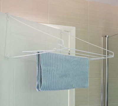 KAV 7m Over Door Drying Airer - Metal Laundry Towel Rail Clothes Caravan Utility Dryer Rack - Indoor Outdoor Washing Line Drying