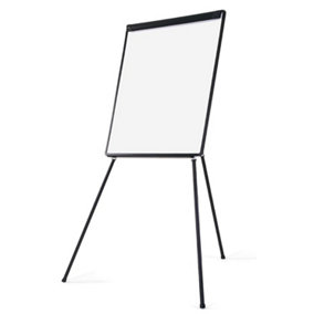 KAV A1 (60 x 85 cm) Portable Flipchart Tripod Easel, Lightweight and Adjustable, Non-Magnetic Surface for Writing and Drawing