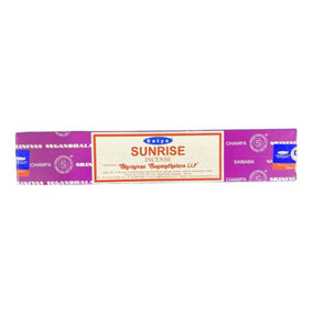 KAV Assorted 12 Pack Box Genuine Nag Champa Fragrance Incense Sticks Includes Joss for Home Supplies and Décor (Sunrise)