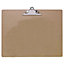 KAV Clipboards 10 Pack, Low Profile Clip Hardboard with Sturdy Spring Grip & Concealed Hanging Hole for Office Work NHS School(A3)