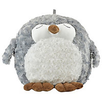 KAV Cute Hot Water Bottle - Ruber Bottle with Low Pile Plush Cover (Owl Cuddle)