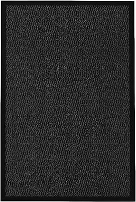 KAV Door Mat Dirt Trapper - Durable Indoor and Outdoor Non-Slip Rug - Super Absorbent- Home, Office(Black, 60cm x 180cm)