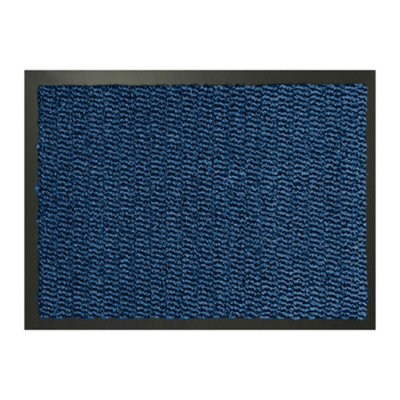 KAV Door Mat Dirt Trapper - Durable Indoor and Outdoor Non-Slip Rug - Super Absorbent- Home, Office(Blue / Black, 60cm x 180cm)