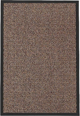 KAV Door Mat Dirt Trapper - Durable Indoor and Outdoor Non-Slip Rug - Super Absorbent- Home, Office(Brown / Black, 40cm x 60cm)