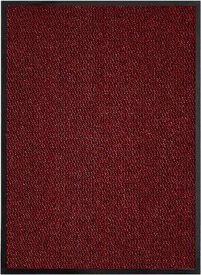 KAV Door Mat Dirt Trapper - Durable Indoor and Outdoor Non-Slip Rug - Super Absorbent- Home, Office(Red / Black, 40cm x 60cm)