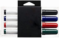 KAV Dry Erase Pens for Office, Schools, and Home - Non-Toxic Ink - All-in-One Design with Dry Wipe Eraser - Stylish Markers