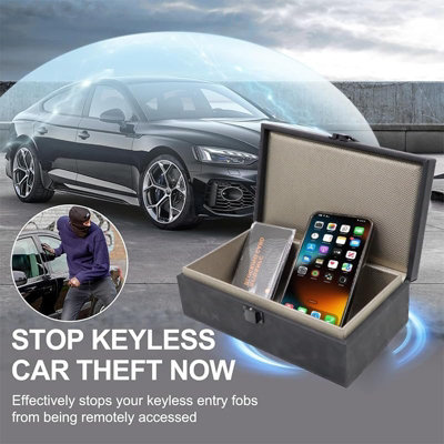 KAV Extra Large Faraday Box for Car Keys with 2 Faraday Pouches 2 RFID ...