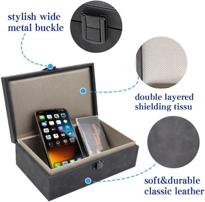 KAV Extra Large Faraday Box for Car Keys with 2 Faraday Pouches 2 RFID ...