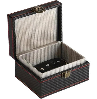 KAV Faraday Box and Faraday Car Key Fob Protector Pouch Bundle (1 Box ...