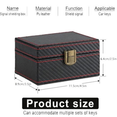 KAV Faraday Box and Faraday Car Key Fob Protector Pouch Bundle (1 Box ...