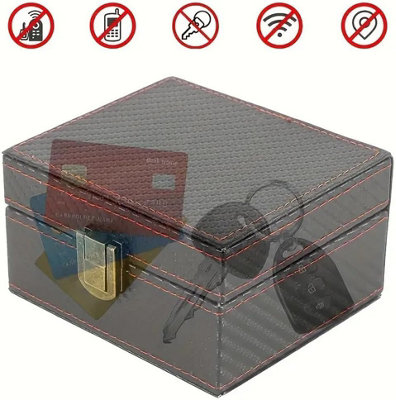 KAV Faraday Box for Car Keys Signal Blocker Key Fob Protector RFID Shielding Case for Keyless Entry Fobs (11.5x9x6.2)CM