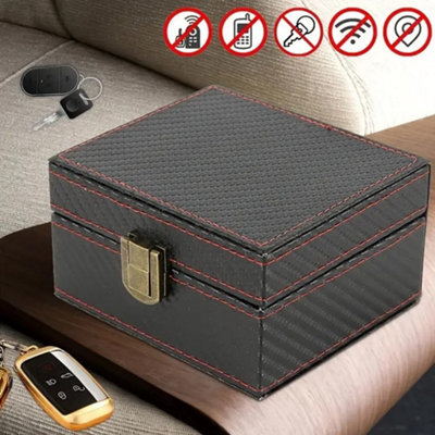 KAV Faraday Box for Car Keys Signal Blocker Key Fob Protector RFID Shielding Case for Keyless Entry Fobs (11.5x9x6.2)CM