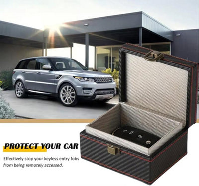 KAV Faraday Box for Car Keys Signal Blocker Key Fob Protector RFID Shielding Case for Keyless Entry Fobs (11.5x9x6.2)CM