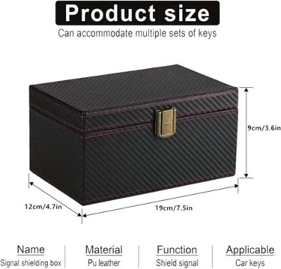 KAV Faraday Box for Car Keys Signal Blocker Key Fob Protector RFID ...