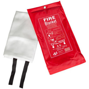 KAV Fire Blanket - Essential Accessories for Home, Kitchen, Caravans, Garages - Protect with Fire Blanket, Guard (Pack of 1)