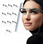 KAV Full Face Protector Shield Visor with Glasses Frame Splash Shield (12, Black Frame)