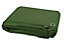 KAV Green 1.80 x 2.40 METERS - Waterproof Tarpaulin Camping, Roof Caravan Building site Ground Sheet with Eyelets 120 GSM