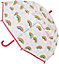 KAV Kids Transparent School Umbrella Boys and Girls - Sweet, Beautiful, Lightweight Design Dome Parasol for Your Child (Rainbow)