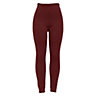 KAV Ladies Winter Thermal Tights Fleece Lined Warm Leggings - Footies Tight - Winter Bottoms Stretchy Tights - One Size (Wine)