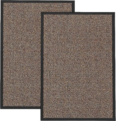 KAV Pack Of 2 Door Mat Dirt Trapper For Indoor And Outdoor Non Slip ...