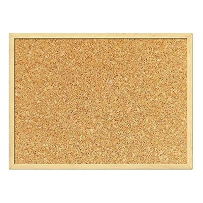 KAV - Pin Office Noticeboard Notice Cork Wooden Frame Perfect for Office, School, Bedroom & Home (300 x 400 mm)