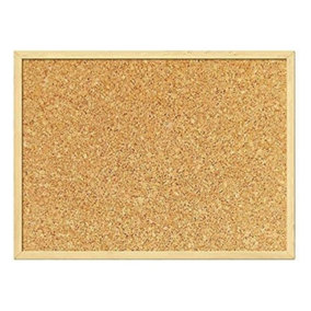 KAV - Pin Office Noticeboard Notice Cork Wooden Frame Perfect for Office, School, Bedroom & Home (300 x 400 mm)