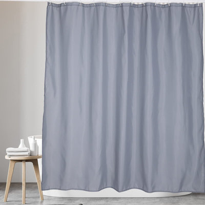 KAV Polyester Fabric Shower Mould and Mildew Resistant Curtain with ...