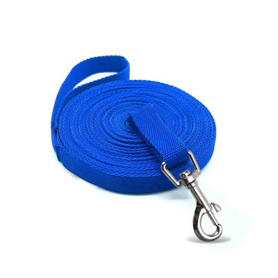 KAV Premium 10m x 1.5cm Dog Training Lead for Puppy Training - Lightweight, Durable, Waterproof Nylon Material for Dogs up to 35kg