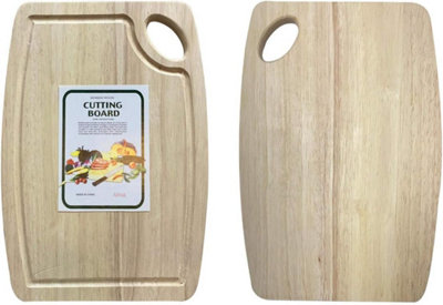 KAV Rubber Bamboo Organic Wood Cutting Board for Kitchen-Thick Chopping Board for Food (Set Of 3 Sizes)