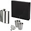 KAV Stainless Steel 8oz Hip Flask with Gift Box, Funnel and 2 Stainless Steel Shot Cups - Leak Proof and Portable Pocket Hip
