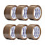 KAV Strong Adhesive Brown Packaging Tape - 48MM x 66M Rolls for Secure Box Sealing, Parcel Tape with Improved Formula (6)