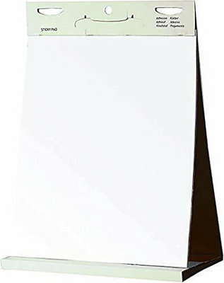 KAV Tabletop Self Stick Flipchart Paper Pad 20 Sheets for Office School  Home Kitchen Notes - 70 gr/m² Paper, 58.5 x 50cm