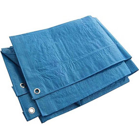 KAV Tarpaulin Tarp Sheet Protect Objects from Damage Tarp Comes Blue 2.40x 3.60 METERS