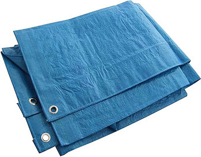 KAV Tarpaulin Tarp Sheet Protect Objects from Damage Tarp Comes Blue Colour 1.80 x 2.40 METERS