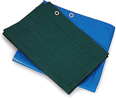KAV Tarpaulin Tarp Sheet Protect Objects from Damage Tarp Comes Green Colour 1.80 x 2.40 METERS