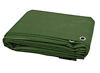 KAV - Tarpaulin Waterproof Heavy Duty - Universal Blue/Green tarp Sheet Cover Made of 80gram - (6 x 9, Green)