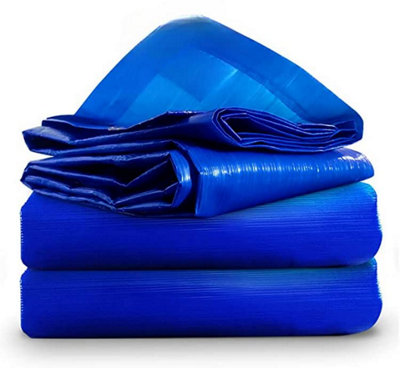 KAV - Tarpaulin Waterproof Heavy Duty - Universal Blue/Green tarp Sheet - Premium Quality Cover Made of 80gram( 3 x 5 m, Blue)