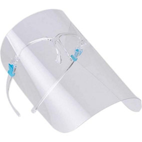 KAV Transparent Safety Face Shield Full Protection Cap Wide Visor Easy to Clean Protective Film MUST Be Peeled Off (3)