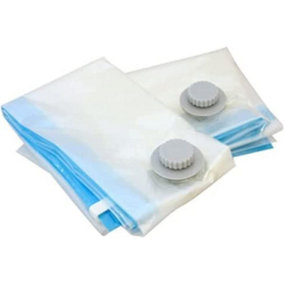KAV Vacuum Storage Bag - 12 Pack Travel Compression Bags for Clothes, Duvets, Bedding, Blankets, Pillows - 60x80cm Airtight