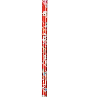 KAV Walking Stick, Easy Adjustable Height Folding Extendable Walking Cane, Lightweight and Durable  Walking Stick(Red Floral)