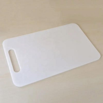 Honwin 3-Piece Plastic Cutting Board Set - White Grain, Juice Groove, Beige
