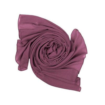 KAV Women Plain Elegant Chiffon Head Scarf Hijab, Silk Changer and ...