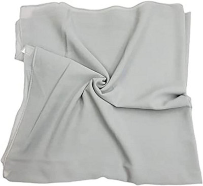 Lina & Lily Sparkle Chiffon Hijab – Mit Silbernen Strasssteinen, 180x75 Cm, Weich & Leicht
