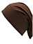 KAV Women Under Headscarf Elastic Sweat Absorbent Cotton Inner Hijab Tube Bonnet Hair Wrap Cover Head Band Cap for Girls (Brown)