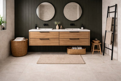 KAVIAN LIGHT GREY MATT PORCELAIN FLOOR TILES (21 PACK - 3 BOX - 3.72M2 ...