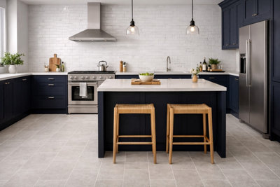 Kavian Mid Grey Matt Porcelain Floor Tiles (140 Pack - 20 Box - 24.8m2 ...